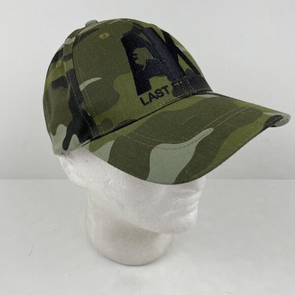 Alaska The Last Frontier Camp Hat Green Black Cotton Adjustable Baseball Cap - Picture 1 of 10